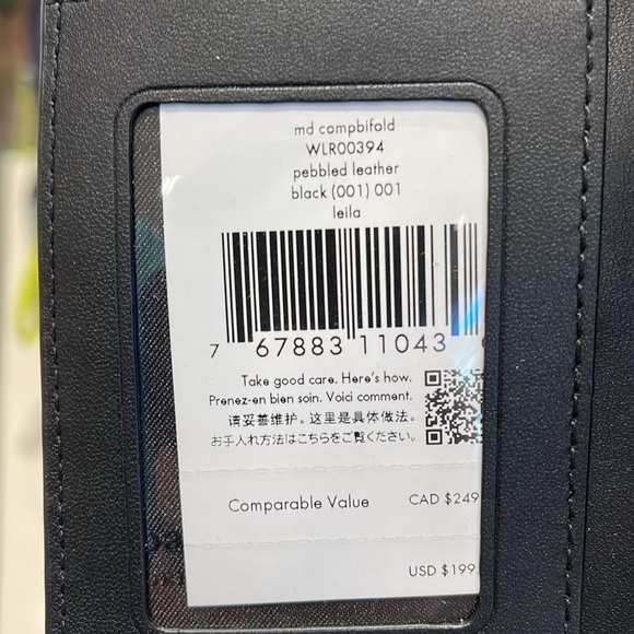 Kate Spade Leila Medium Compact Bifold Wallet
Black
NWT - Picture 8 of 16